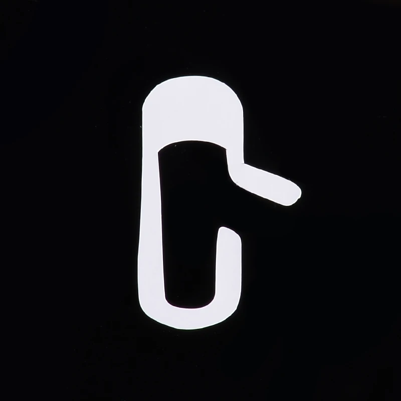 For Tesla Model 3 8PCS/Sheet Open Door Exit Vinyl Sticker Decal White PVC Interior Decoration Open Button Reminder TREYUES