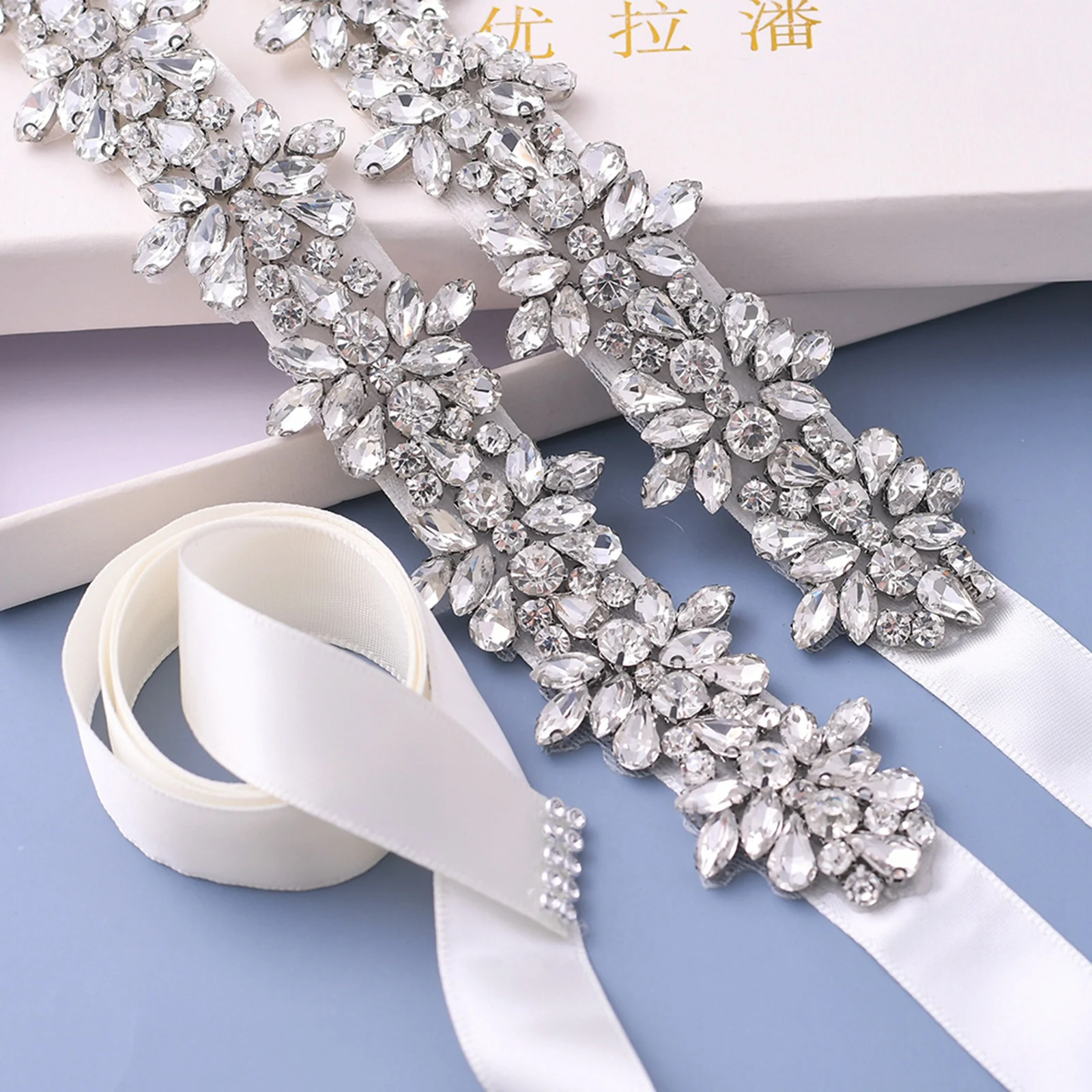 Wedding Silver Rose Gold Bridal Belt Party Gown Dresses Accessories Wedding Sashes Belt Crystal Bridal Sash Bride Belt for Women Wedding Silver Rose Gold Bridal Belt Party Gown Dresses Accessories Wedding Sashes Belt Crystal Bridal Sash Bride Belt for Women