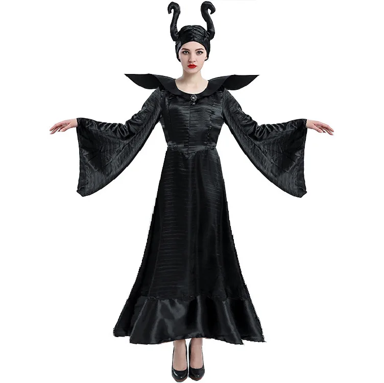 

Halloween Clothing Stage Performance Character Cosplay Maleficent Witch Service Uniform