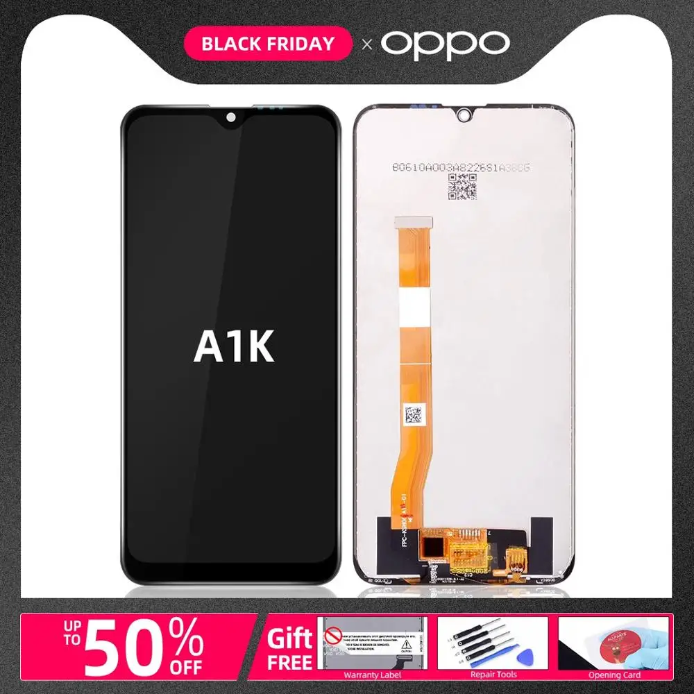 6," дисплей для OPPO A1K lcd Realme C2 дисплей сенсорный экран дигитайзер замена RMX1941 RMX1945 CPH1923