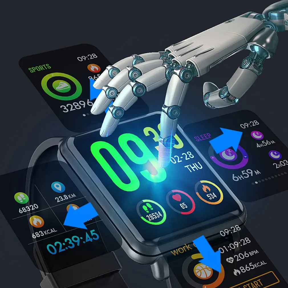 A6 смарт-браслет reloj inteligente pulsometro ritmo cardi фитнес-трекер пульт дистанционного управления умный браслет