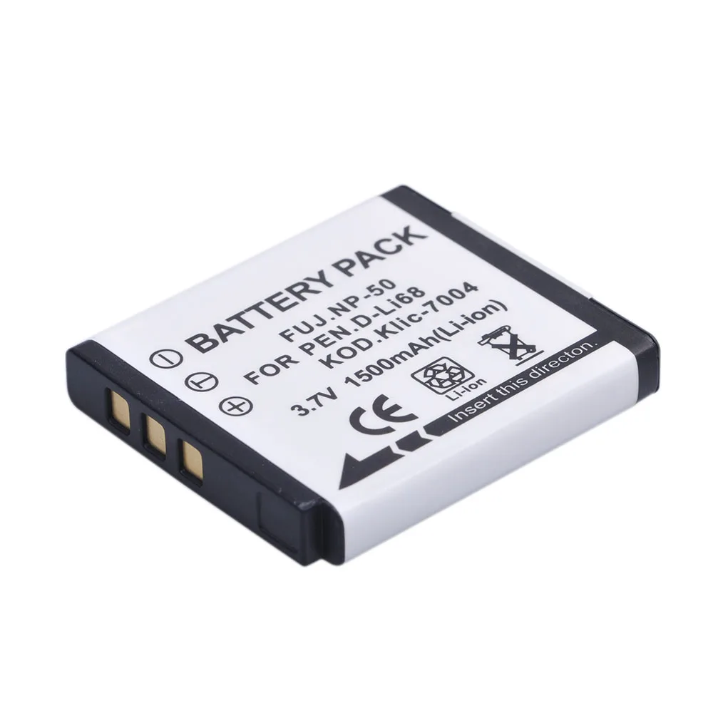 1500 мА · ч NP 50 FNP50 NP50 KLIC 7004 D Li68 X10 X20 F50 F75 F665 F775 F900 EXR F505 F305 F85 F200 F100 F50FD.|Цифровые