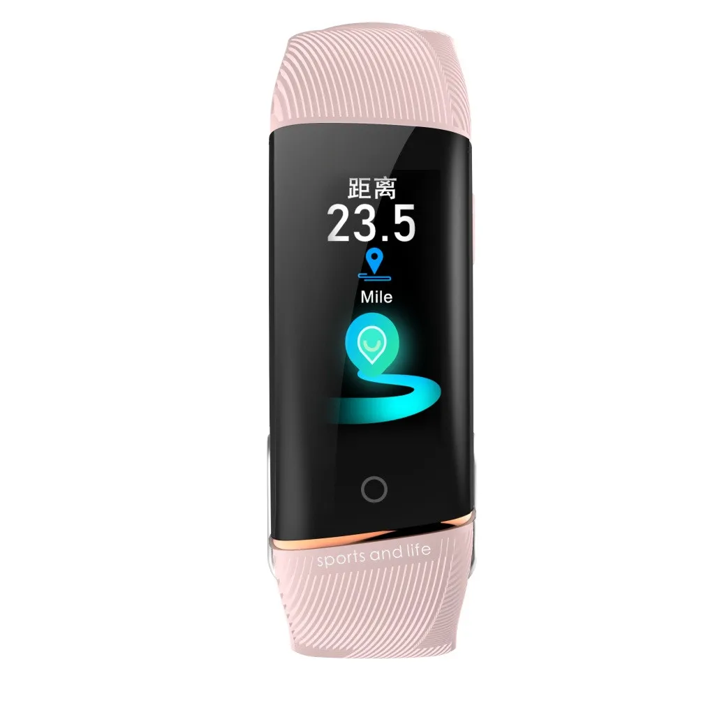 Pink Beautyss умный Браслет E99 спортивный смарт-Браслет фитнес-трек Монитор сердечного ритма amazfit водонепроницаемый смарт-Браслет фитнес-трекер - Цвет: Pink