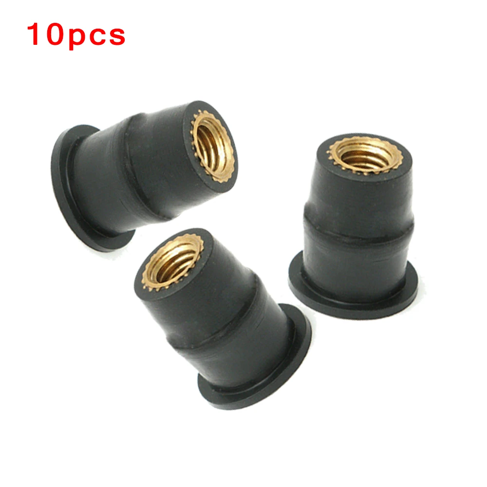 Motorcycle Windshield Rubber Nuts/M5/M6 Vibration Damper Panel Mounting 5mm Universal M5 Rubber Nuts For Most Windshields 10X car accessories motorcycle accessories auto accessories