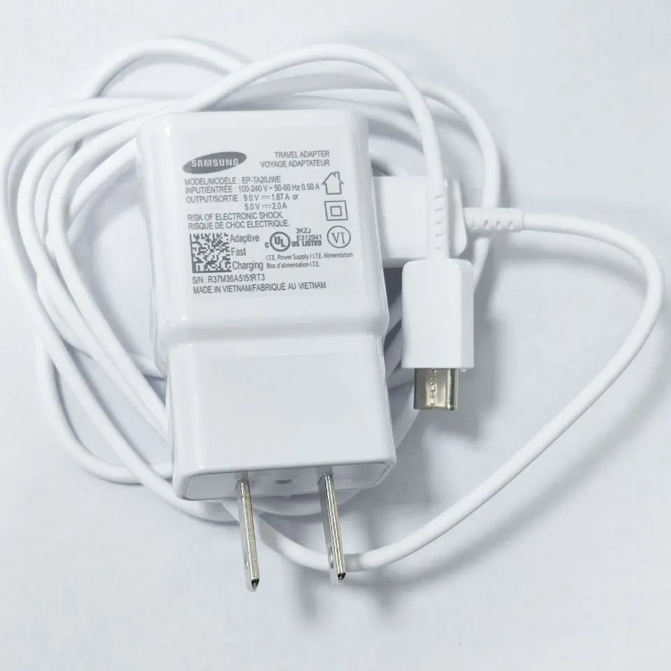 Samsung Galaxy US Plug быстрое зарядное устройство адаптер Быстрая зарядка 1,2 M type C кабель для Galaxy S10 S8 S9 Plus A30 A50 A70 note8
