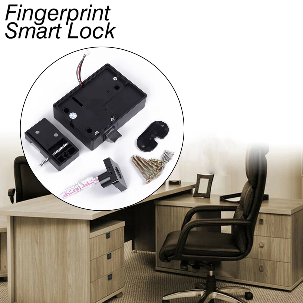 

1 Pc Automatic Smart Fingerprint Lock Drawer Cabinet Clothes Storage Anti-theft