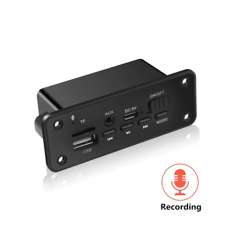 Hands-Free MP3 плеер декодер плата 2 x 3W усилитель DC 5 в MP3 WMA беспроводной Bluetooth 5,0 декодер плата аудио модуль USB FM TF R