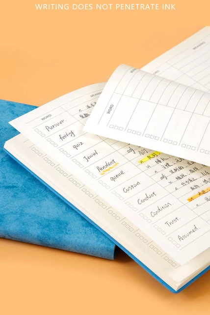 Small Vocabulary Notebook - Leather Notebook A5 Small Fresh