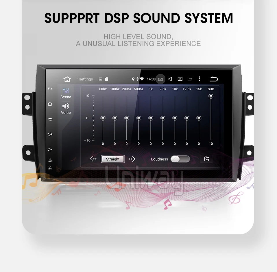 Top uniway ATY9071 Android 9.0car dvd for Suzuki SX4 2006 2007 2008 2009 2010 2011 2012 2013 car radio gps  navigation 10