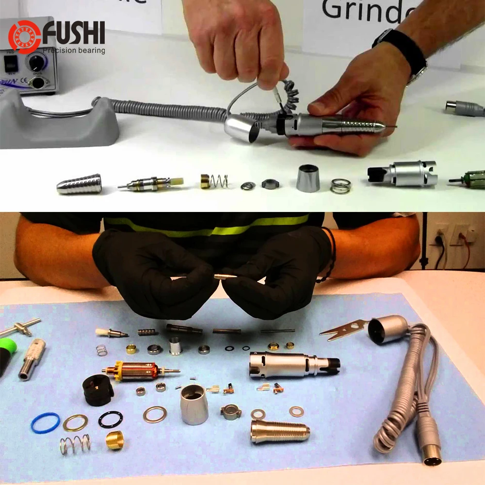 4 pcpcs set laboratorio handpieces rolamentos componentes 03