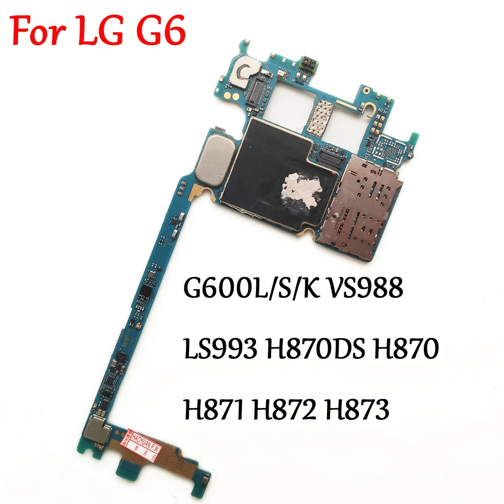 Материнская плата для LG G6 VS988 LS993 US997 H871 H872 H873 G600L/S/K основная логическая | Мобильные
