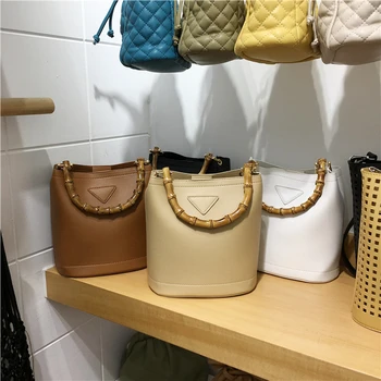 

Fashion Tote Bags For Women 2020 Luxury Handbags Women Bags Designer Hasp Shoulder Messenger Bags Bamboo Handle Handbags Sac