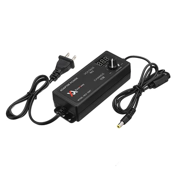 

Excellway 4-24V 2.5A 60W AC/DC Adjustable Power Adapter Supply US Plug Speed Control Volt Display Black