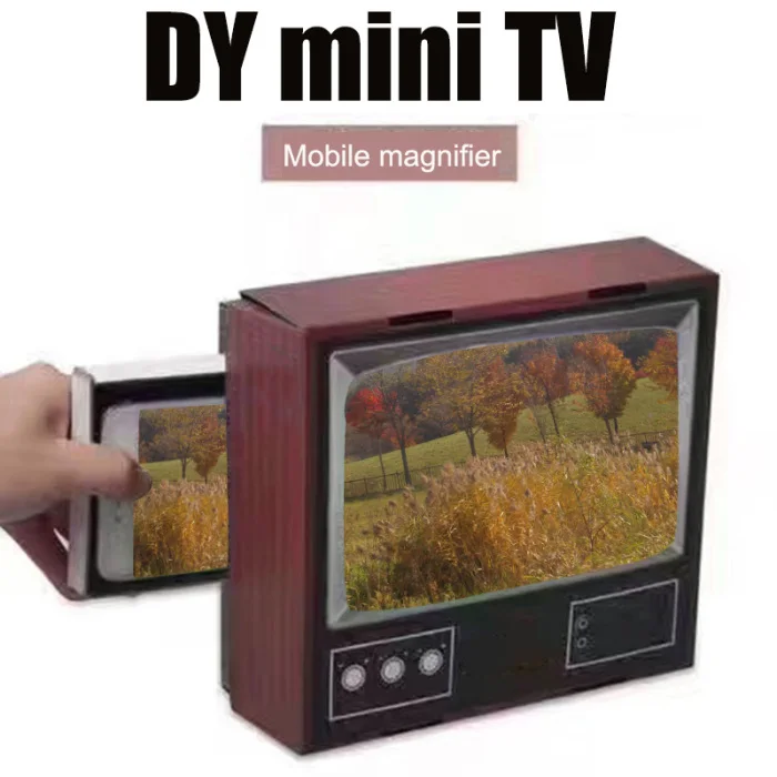 3D портативный универсальный телефон усилитель экрана Ретро Televison форма мобильный увеличитель для экрана телефона BHD2