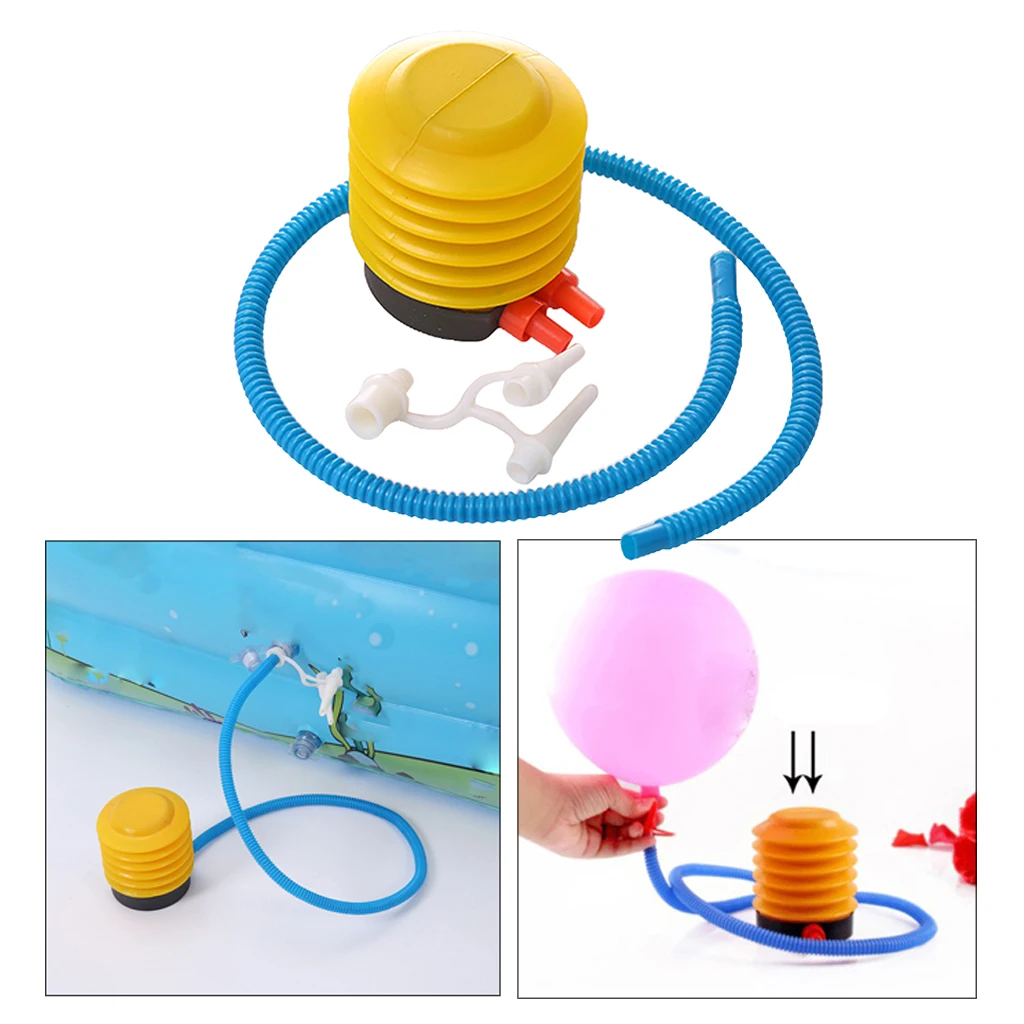 Mini Foot Air Pump Yoga Ball Inflatable Cushion Swimming Pool Tube Inflator 4'' Deflatable Inflatable Equipment Hand Pump