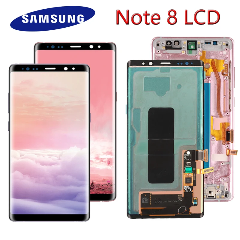 ЖК-дисплей Super Amoled 6 3 дюйма для SAMSUNG Galaxy Note 8 N950 N950F сенсорный экран запасные части