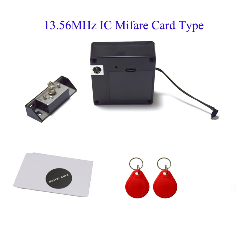 Kit C 13,56 МГц IC карта RFID замок для шкафа Электрический замок для шкафа невидимый скрытый замок для ящика шкафа - Цвет: Kit C