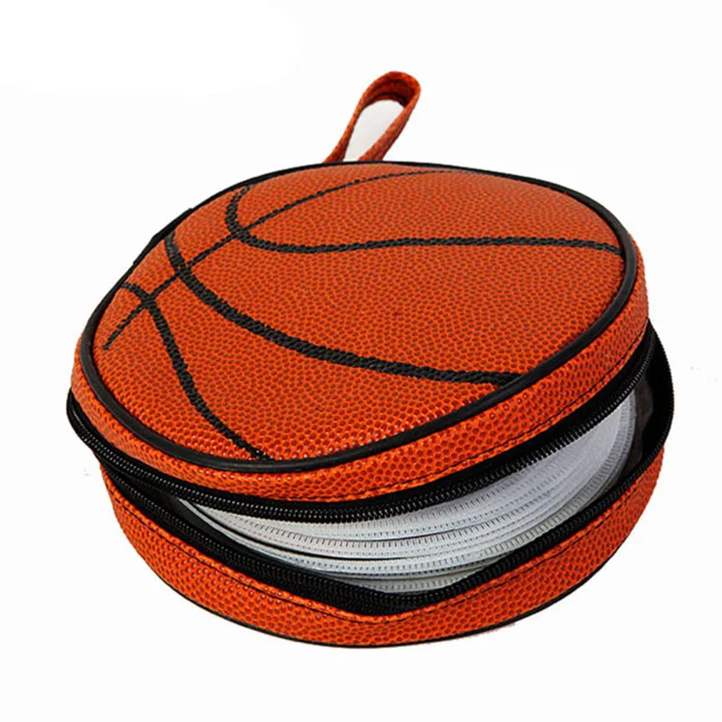 prativerdi Basketball shape Car Mini CD Box For DVD Case Automotive Supplies Storage Bag for Home or Car CD Travel Organizer3