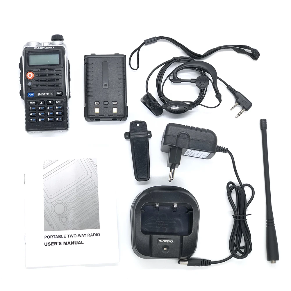 BaoFeng рация UVB2PLUS двухсторонняя радио обновленная версия baofeng UVB2PLUS 128CH 8 Вт VHF UHF 136-174 МГц и 400-520 МГц