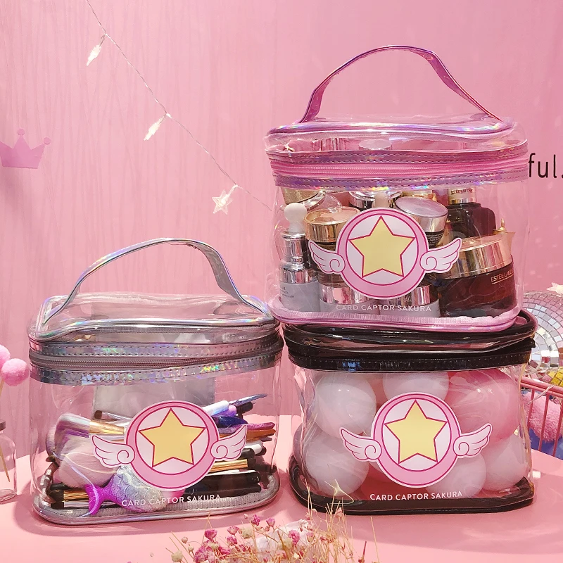 

Makeup Bag Cosmetic Cases Japanese Storage Wash Bag Makeup Large Capacity Transparent for Travel Make Up Case Travel BB50SZ
