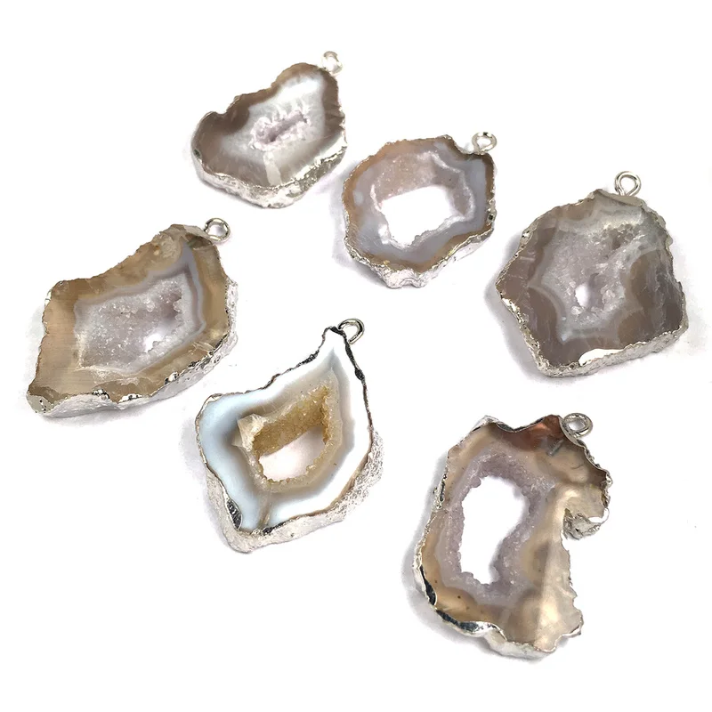 Ювелирные Изделия Из Натурального Камня Покрытые Кристаллами подвески из