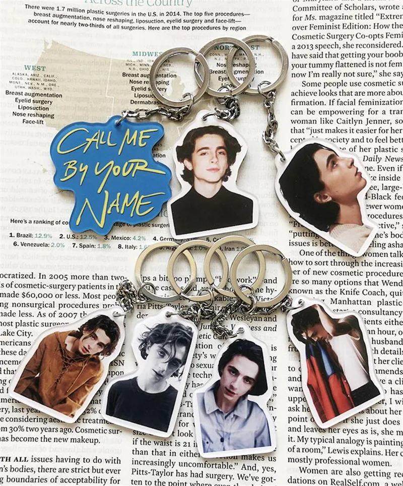 Андрэ аиман позвоните мне по вашему имени фильм Andre CMBYN timothee подвеска брелок кулон продуманный подарок Горячая N