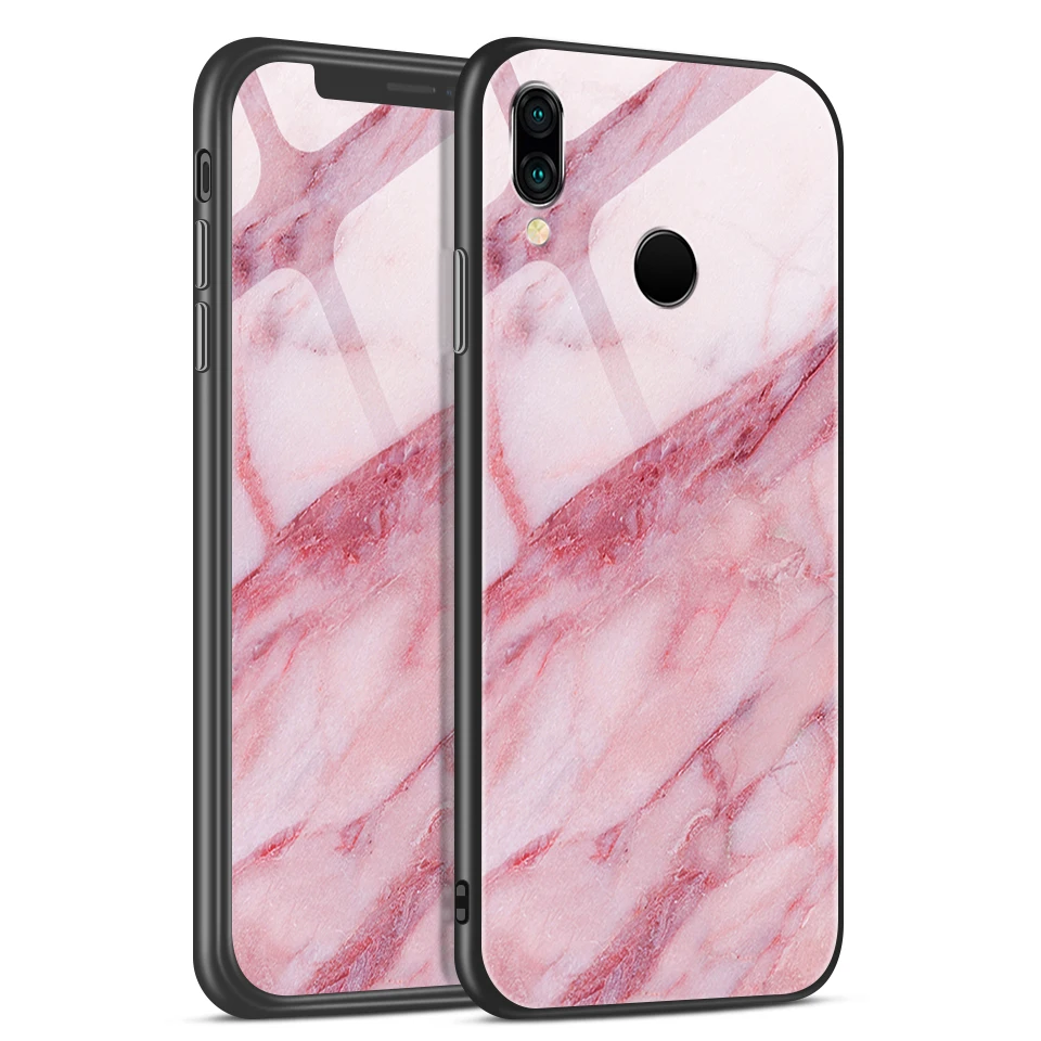 W159 Для huawei P20 Lite Pro Plus Роскошный чехол из закаленного стекла для huawei P20lite/Nove3e TPU модный противоударный жесткий защитный чехол - Цвет: W159