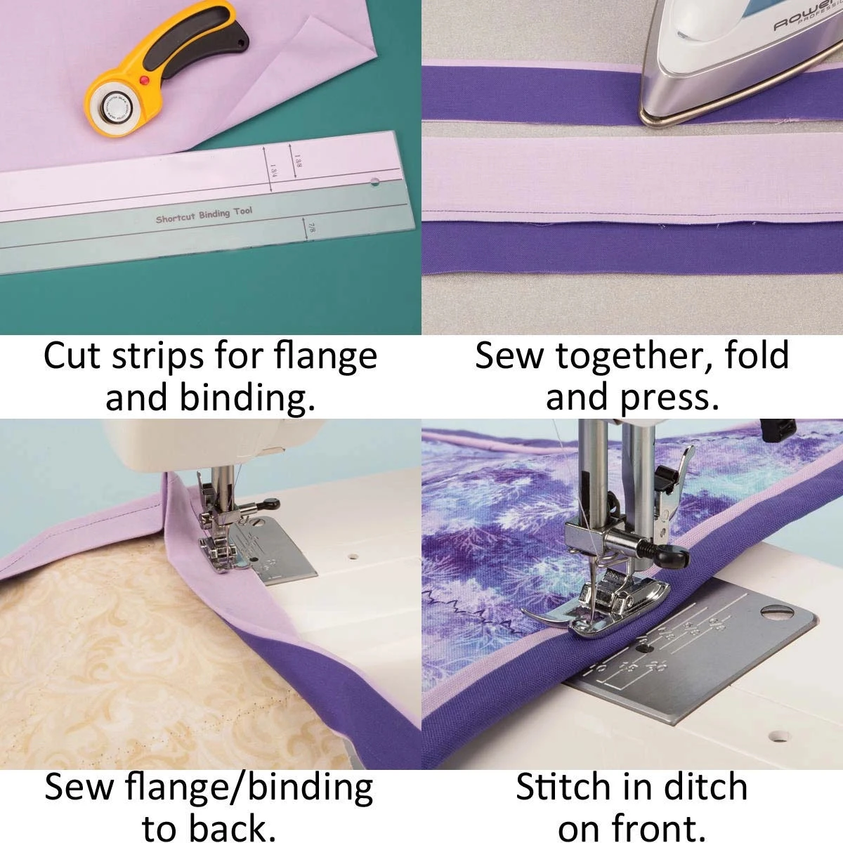 Shortcut Binding Tool Create A Binding And Flange For A Quilt With No