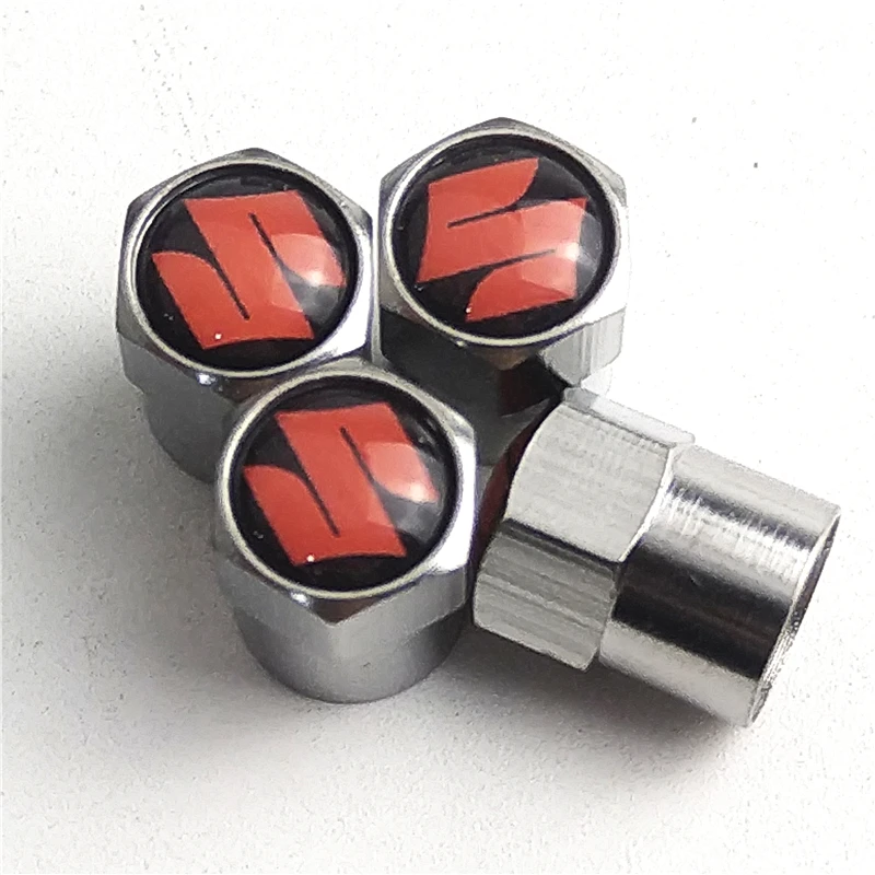 4 шт. металлические колеса крышки стержня вентиля шины для Suzuki Vitara Jimny S-CROSS Свифт Vitara SX4 Авто Стайлинг