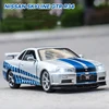 1:32 Nissan Skyline Ares GTR R34 Diecasts & Toy Vehicles Metal Toy Car Model High Simulation Pull Back Collection Kids Toys ► Photo 2/6