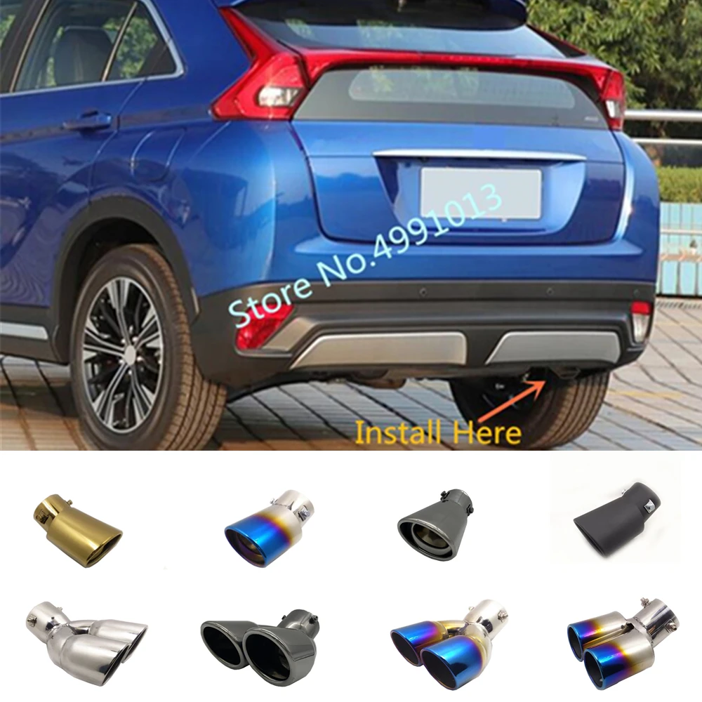 Задняя крышка автомобиля для Mitsubishi Eclipse Cross 2018 2019 глушитель из нержавеющей стали