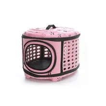 Прекрасная Цветочная Высококачественная Мягкая EVA переносная складная дорожная сумка для животных с ручкой на плечо дышащая уличная Сумка-переноска для домашних животных Размер S/M/L