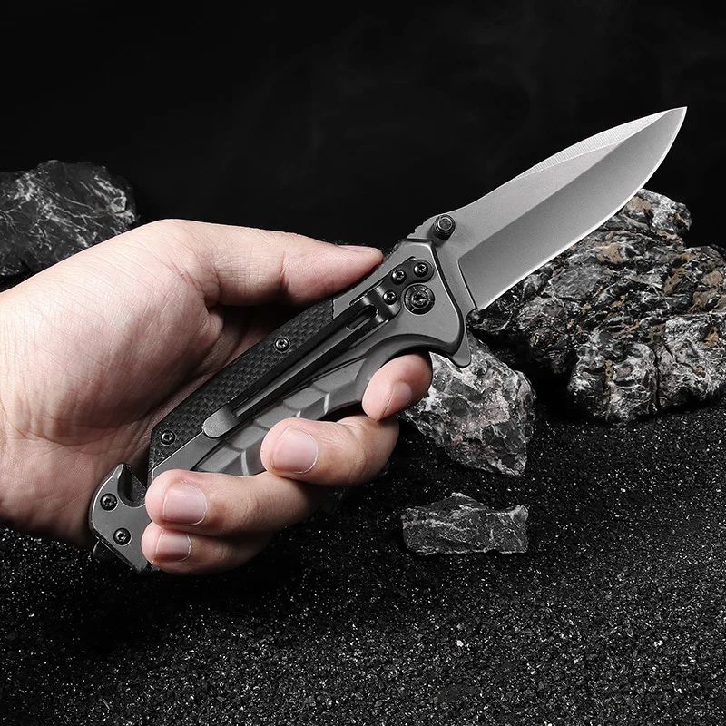 FA46 5cr15 Blade G10 Handle Folding knife quick open Survival Tactics Camping Hunting pocket dive knives Utility EDC Tool