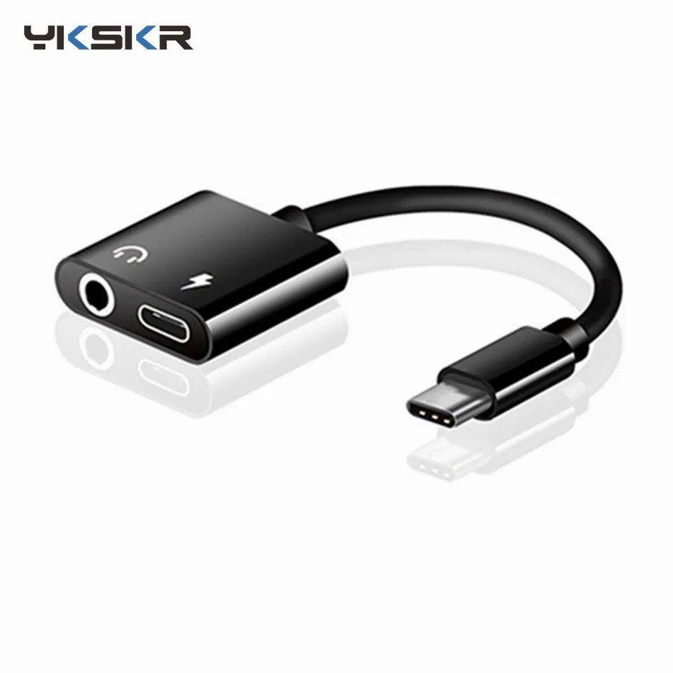

Type C To 3.5mm Headphone Jack OTG Adapter For Huawei P20 Xiaomi 2in1 Aux Audio Earphone Cable Charger USB-C Converter Adaptador