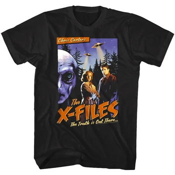 

The X Files Truth Is Out There Vintage Poster Men'S T Shirt Chris Carter Aliens Loose Size Tee Shirt