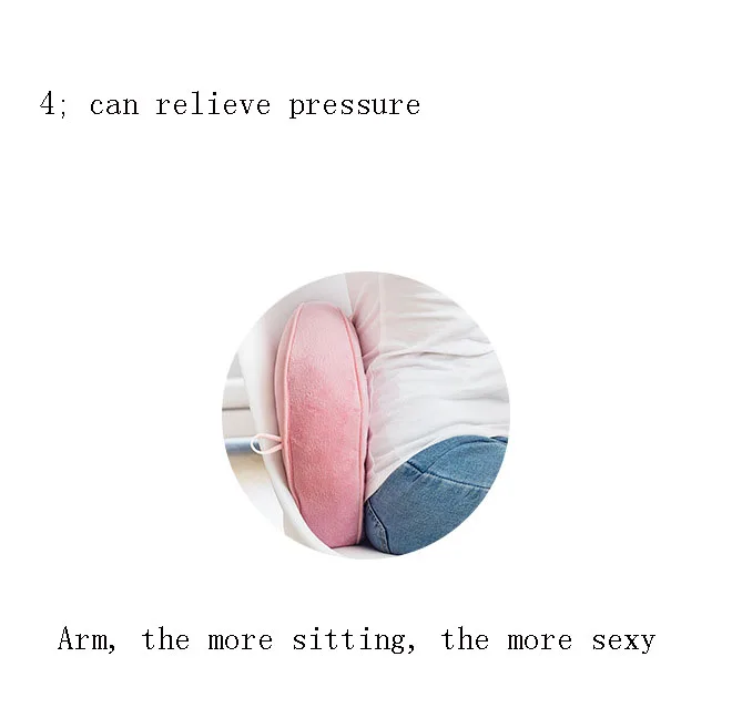 Office, Home, Travel Multi-function Plush Beautiful Hip Cushions Folding Cushion Pillows Can Be Used for Dual-use Seat Cushion