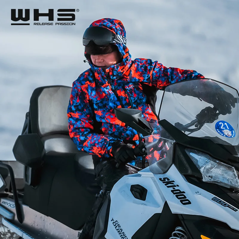 WHS мужские уличные лыжные куртки ветрозащитное теплое пальто зимняя куртка