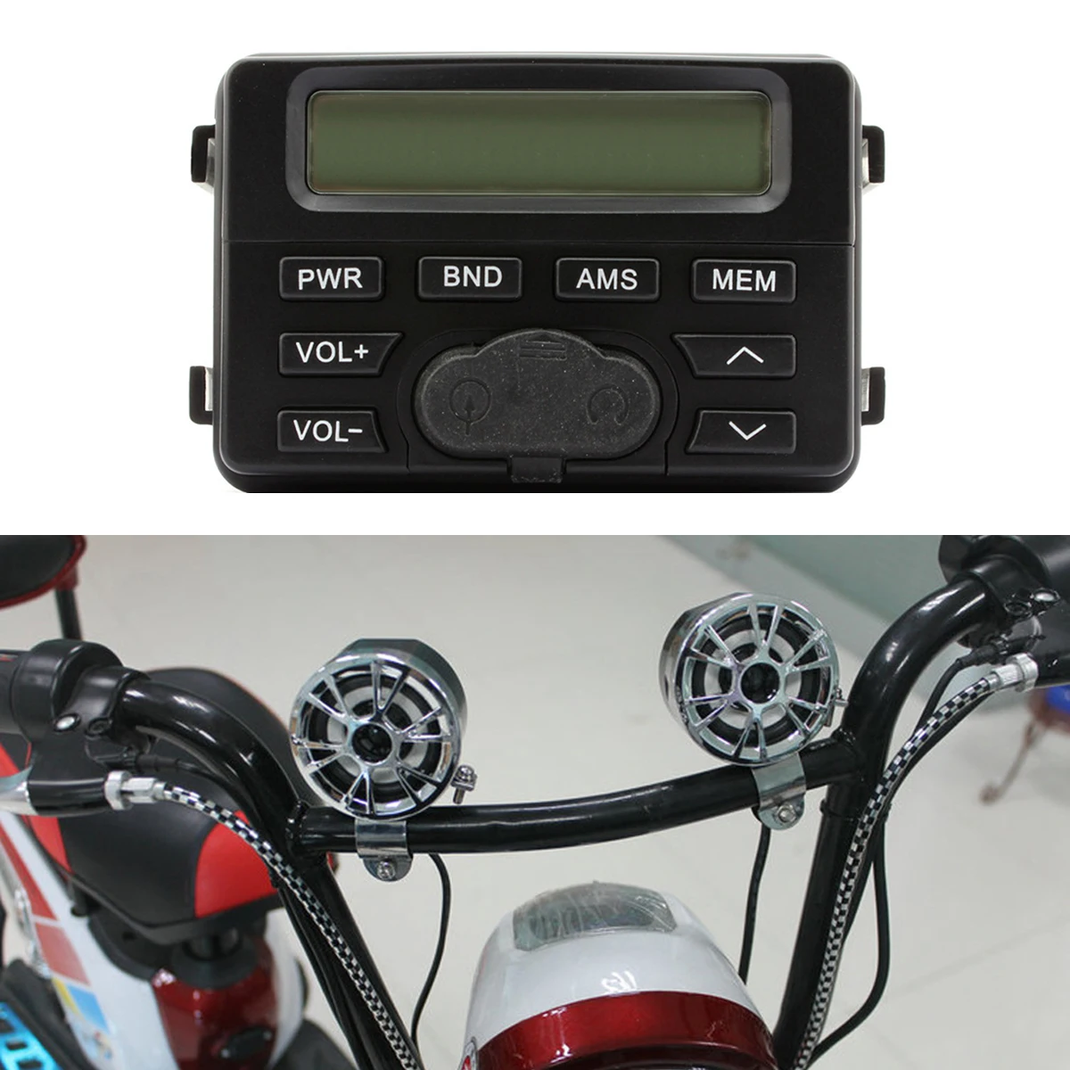 motorcycle handlebar stereo systems