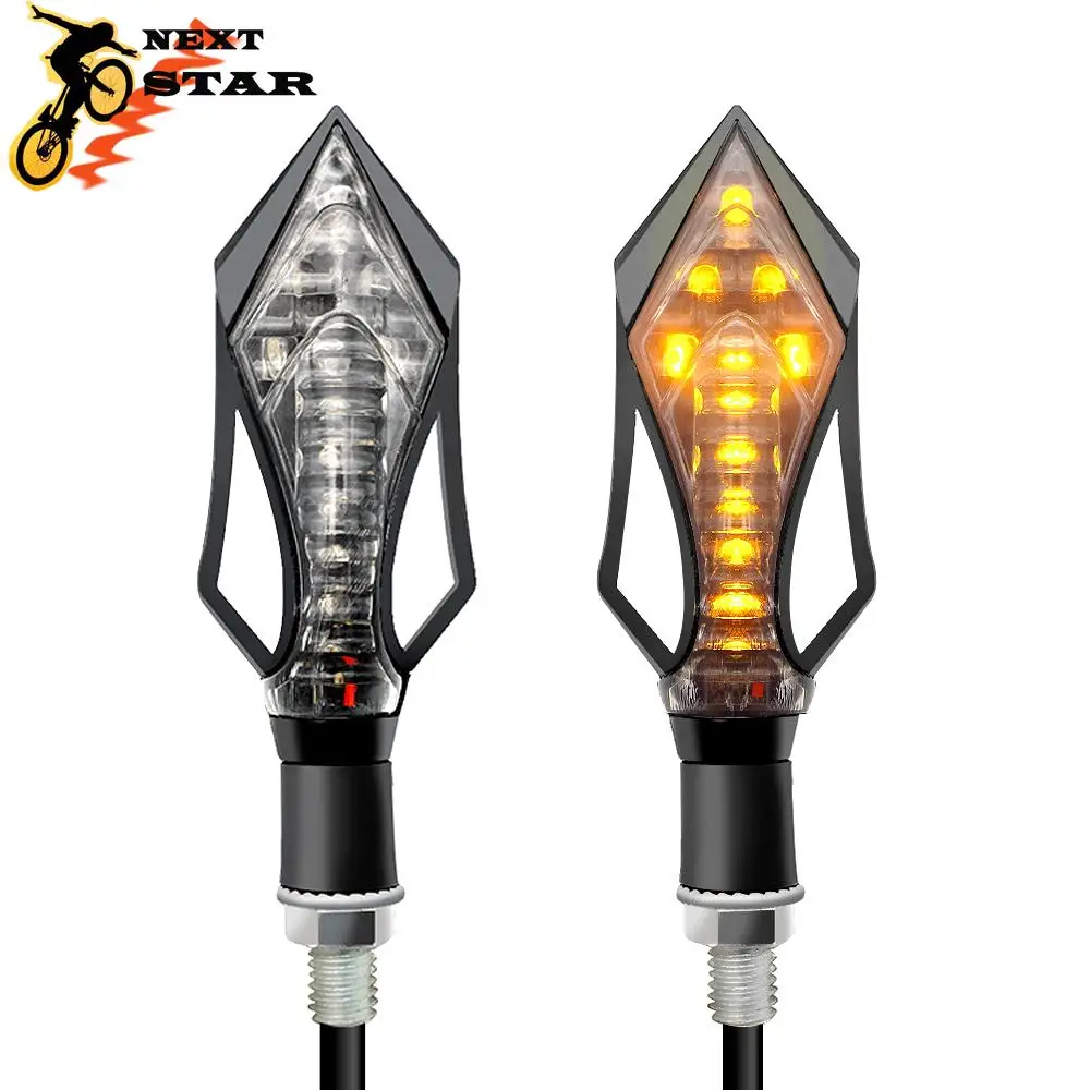 12 светодиодных указателей поворота для мотоцикла указатели Honda Yamaha CBR FZ1 FZ6 YBR YZF 125