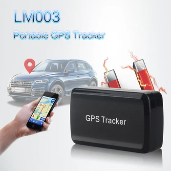 

High Quality Realtime free tracking GSM GPS tracker LM003 Strong Magnet for Vehicle 10000mAh Battery super long standby Free Web