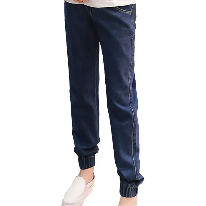 Winter Fleece Denim Jeans Maternity Pants For Pregnant Women Clothes Nursing Pregnancy Leggings Trousers Maternity Clothing
