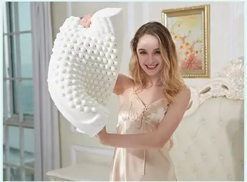 

20 60x40 Thailand Pure Natural Latex Pillow Remedial Neck Protect Vertebrae Health Care Orthopedic Pillow Slow Rebound