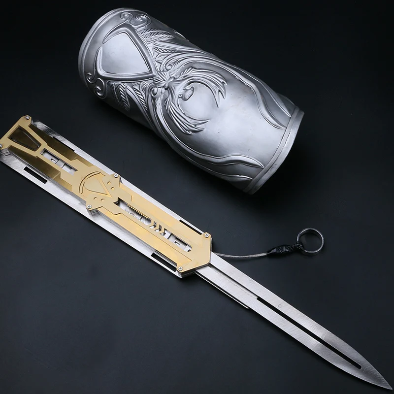 

2020 stainless steel blade invisible sword sleeve sword movable doll invisible sword weapon sleeve sword new pop-up toy