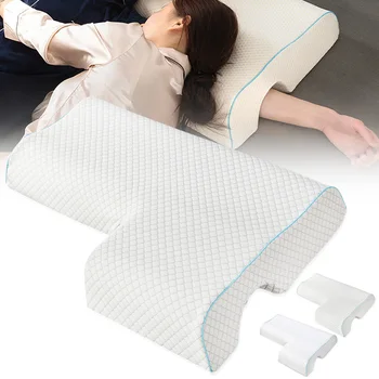 

65x49x12cm Couple Pillow Slow Rebound Memory Pressure Pillow Anti-Hand Paralysis Pillow Cervical Spine Neck Protection Pillows