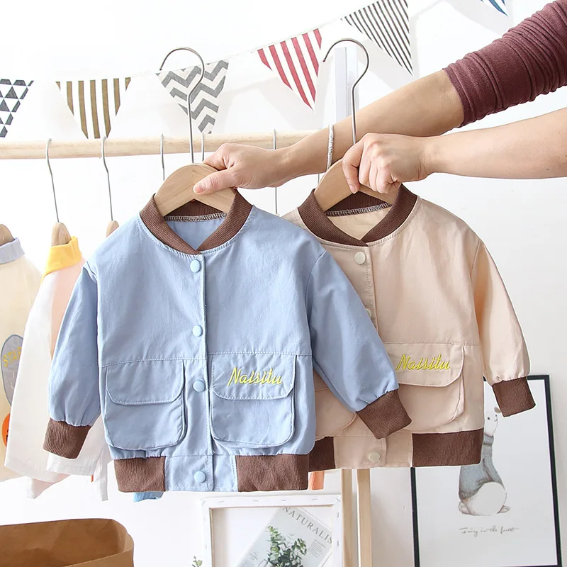 

Childrenswear 2020 Spring And Autumn BOY'S Children Baby Stereo Bag English Lettered Coat Single Blouse Hoodie