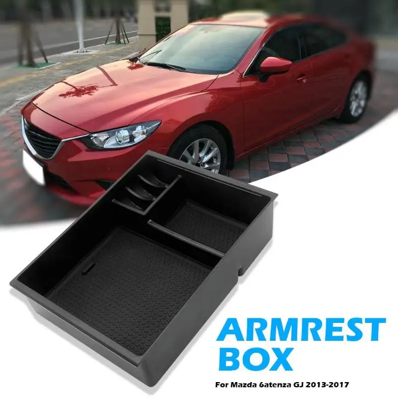 ABS коробка для хранения для Mazda 6 Atenza 2013- Центральная консоль подлокотник вставка лоток Органайзер авто аксессуары для интерьера