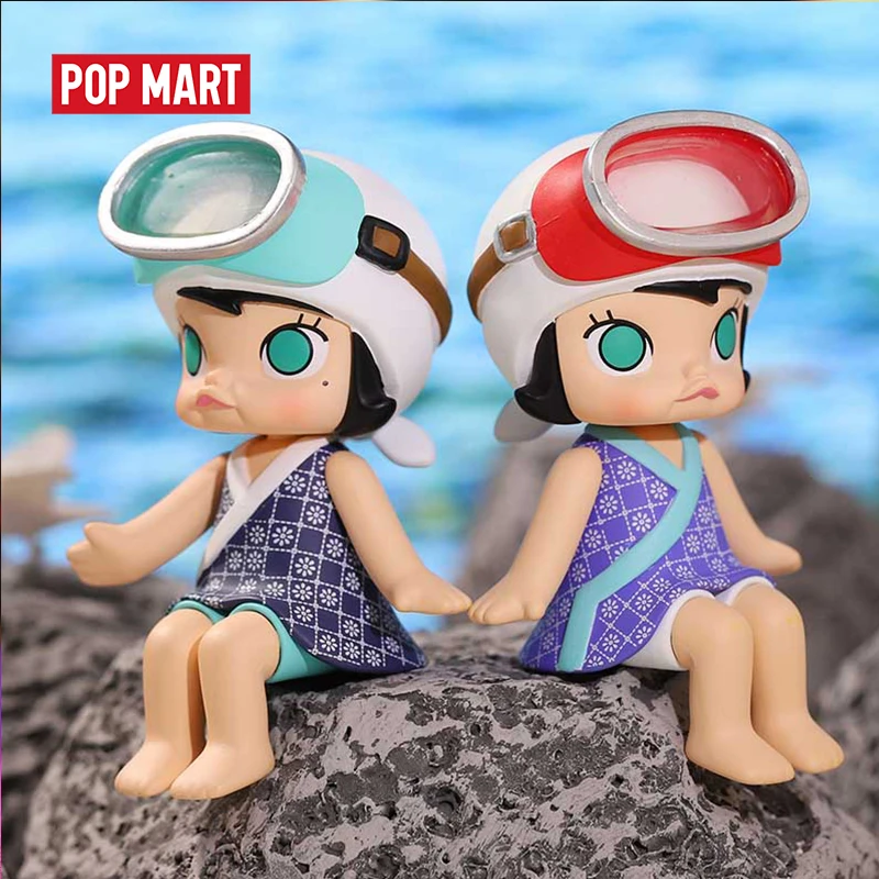 POPMART Молли Счастливый поезд партия серии глухая коробка Кукла Двоичная экшн