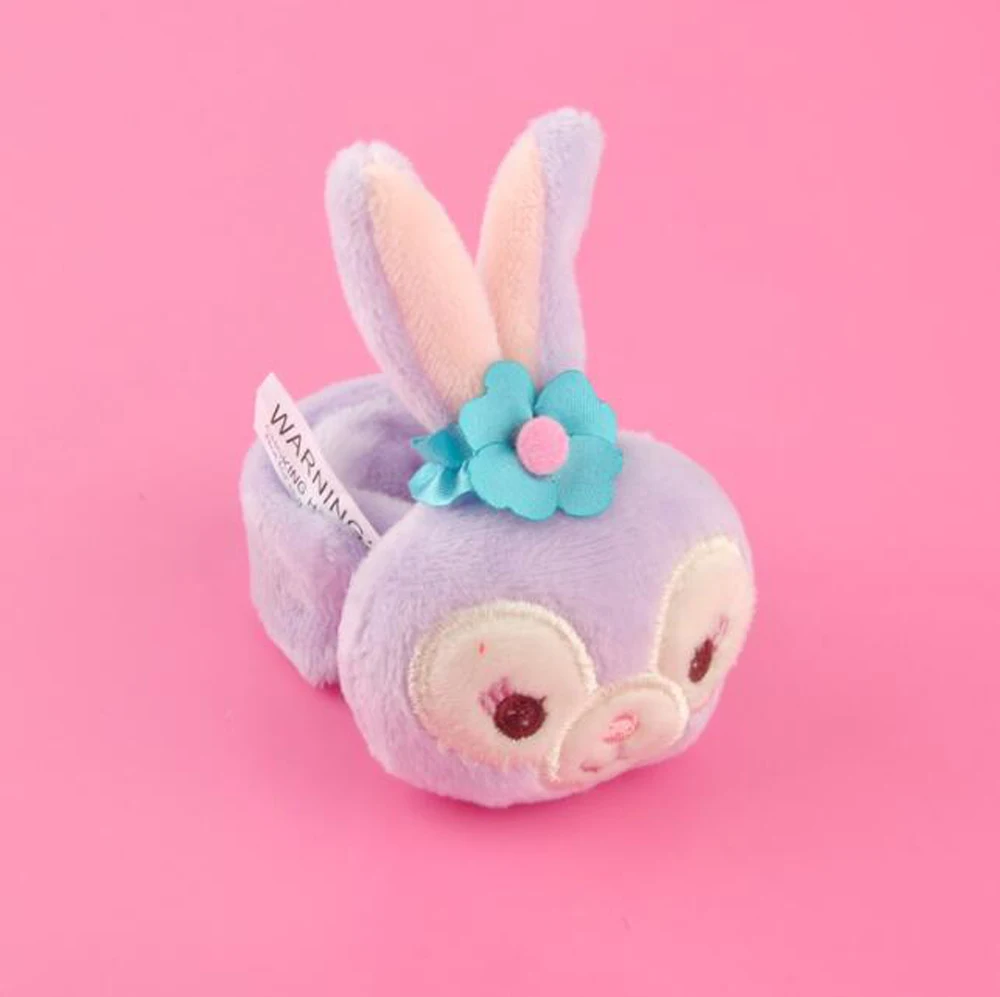 Rabbit New 20Pcs Sesame Street Elmo Cookie Monster Rabbit Wristband Hairband Xmas Plush Doll - Цвет: Rabbit