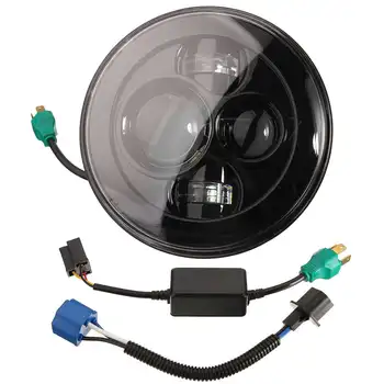 

2PCS 7 Inch Motorcycle Headlight Round H4 H13 LED Head Lamp for Honda for Kawasaki for Suzuki for Yamaha 12V-30V 4 LED bulb