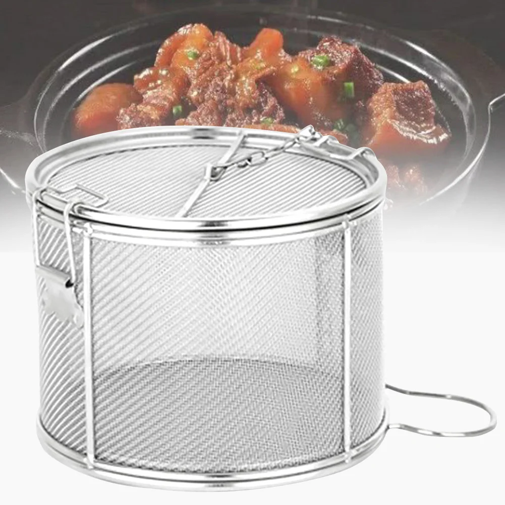 Коробка для специй вкус соуса супа горячий горшок Кухня из нержавеющей стали приправа тонкой сетки ситечко корзина многофункциональный с крышкой дома